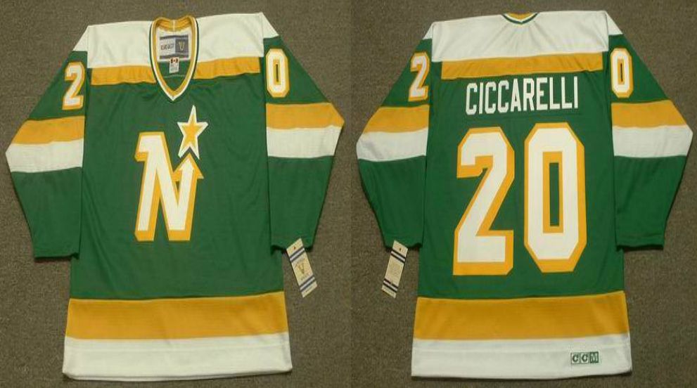 2019 Men Dallas Stars #20 Ciccarelli Green CCM NHL jerseys1->dallas stars->NHL Jersey